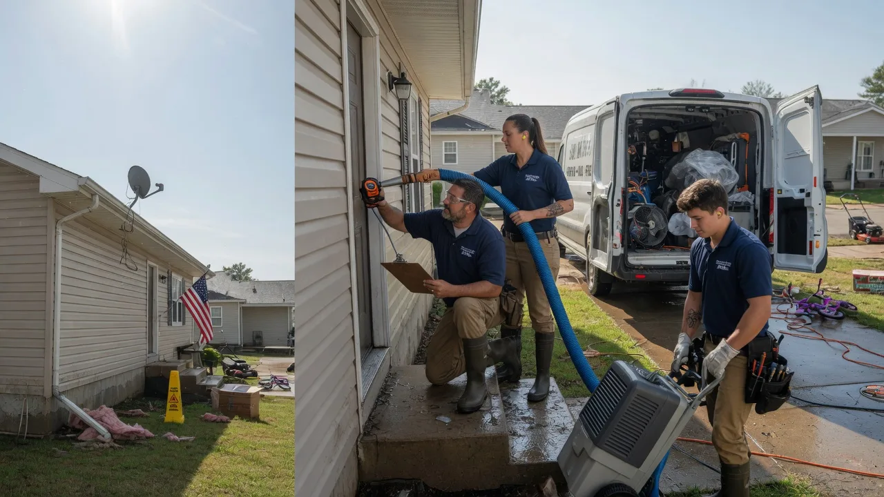 Ceiling Water Damage Restoration in Pulaski, MS near me